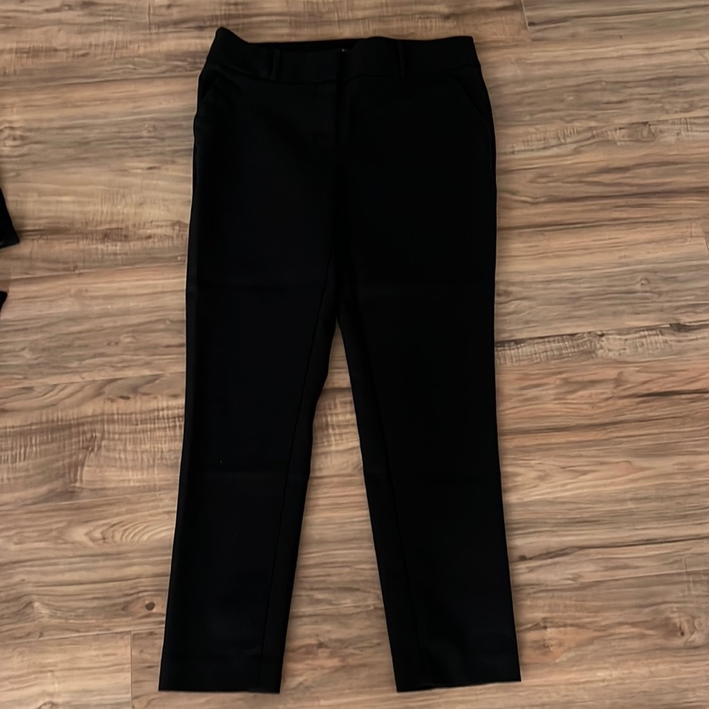 Loft Marisa skinny ankle dress pant size 6 black
